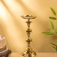 Подсвечник "Эйфория" алюминий 12х12х31,5 см