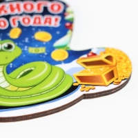 Ёлочная игрушка новогодняя "Денежного Нового Года!" змея, сундук, 8 х 9 см Ёлочная игрушка новогодняя "Денежного Нового Года!" змея, сундук, 8 х 9 см