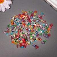 Декор для творчества акрил "Весенний тюльпан" светится в темноте набор 100 шт 1,4х0,8 см