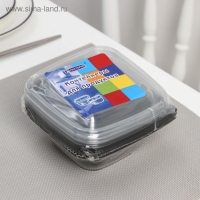 Набор пластиковых одноразовых контейнеров, 375 мл, 12,6&times;12,6&times;5 см, 5 шт