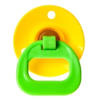 Соска - пустышка латексная ортодонтическая, от 0 мес., цвет МИКС