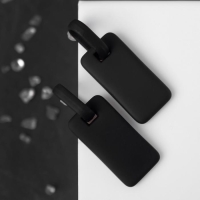 Серьги металл &laquo;Прямоугольник&raquo; плита, цвет чёрный