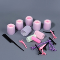 Набор для завивки волос, 37 предметов: бигуди - 24 шт., зажимы - 12 шт., расчёска, цвет МИКС