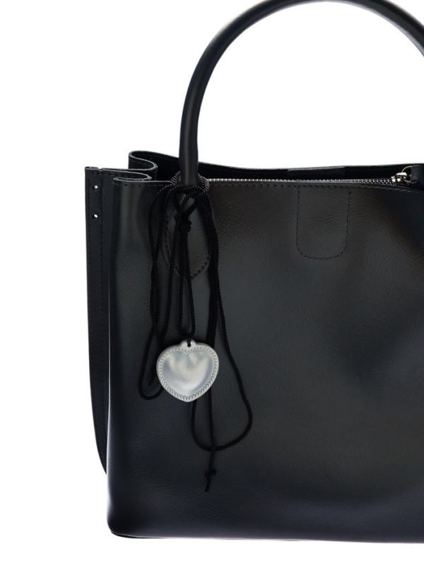 Портупея с кулоном &laquo;Сердечко&raquo; кожа, трансформер, цвет серебро, 150 см