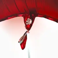 Воздушные шары фольгированные 18" "Звезда" цвет красный, набор 5 штук