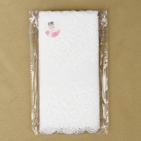 Кружевная эластичная ткань, 195 мм &times; 2,7 &plusmn; 0,5 м, цвет белый