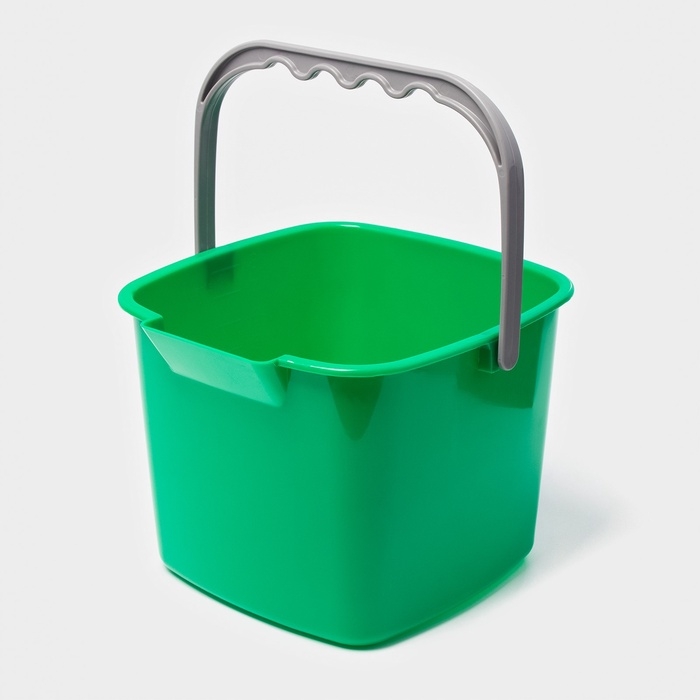 Ведро для уборки, 7,5 л, 25.2×25.5×19 см, зелёный Ведро для уборки, 7,5 л, 25.2×25.5×19 см, зелёный