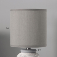 Настольная лампа с абажуром RISALUX &laquo;Анджело&raquo;, Е14, 40 Вт, серый, 13&times;13&times;29 см