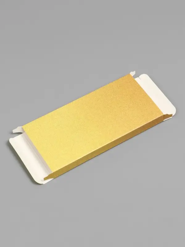 Подарочная коробка под плитку шоколада, с окном, золотая, 17&times;8&times;1.4 см