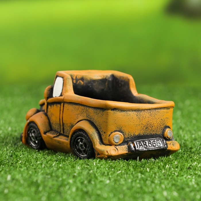 Горшок "Грузовичок" бежевый, 15,4х9х8см