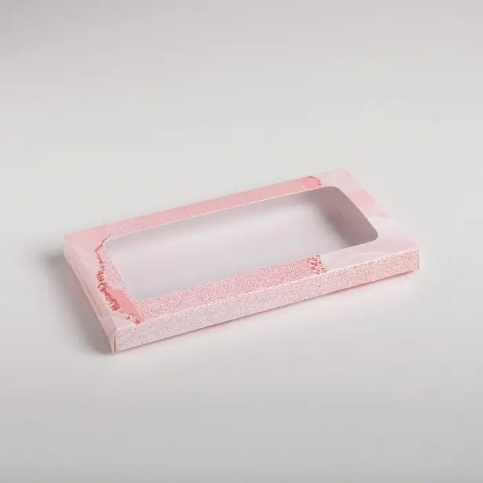 Коробка для шоколада, кондитерская упаковка, &laquo;8 марта&raquo;, с окном, 17.3 х 8.8 х 1.5 см