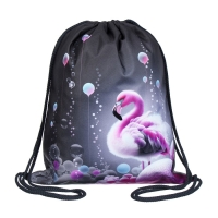 Мешок для обуви 435 х 360 мм, Stavia (плотность 600D с водоотталкивающей ПУ-пропиткой) "Фламинго"