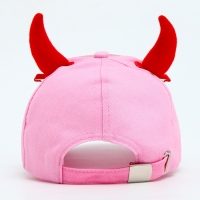 Кепка детская для девочки «Чертенок» аниме с заколками, р-р 52-54 5-7 лет Кепка детская для девочки «Чертенок» аниме с заколками, р-р 52-54 5-7 лет