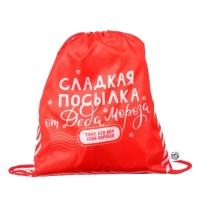 Новый год. Сумка под сладости 290 х 340 мм, "Сладкая посылка от Деда Мороза" (мягкий полиэстер плотностью 210D) Новый год. Сумка под сладости 290 х 340 мм, "Сладкая посылка от Деда Мороза" (мягкий полиэстер плотностью 210D)