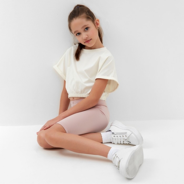 Велосипедки для девочки MINAKU, цвет светло-розовый, рост 110 см Велосипедки для девочки MINAKU, цвет светло-розовый, рост 110 см