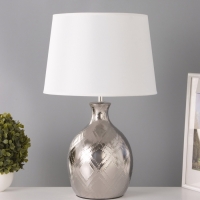 Настольная лампа "Чиппер" 1х15Вт Е14 серебро 30х30х47см