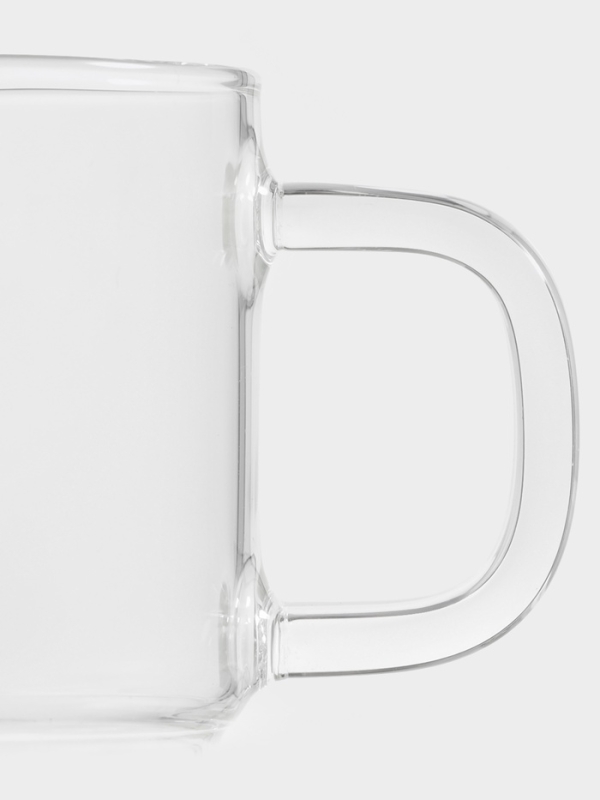 Кружка стеклянная штабелируемая "Боттом", 450 мл, 9,5х7,9 см