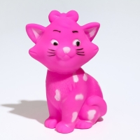 Игрушка пищащая "Кошечка" для собак, 10 см, розовая Игрушка пищащая "Кошечка" для собак, 10 см, розовая