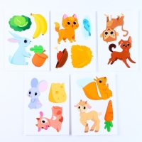 Развивающая игра на липучках &laquo;Изучаем животных. Кто что ест?&raquo;