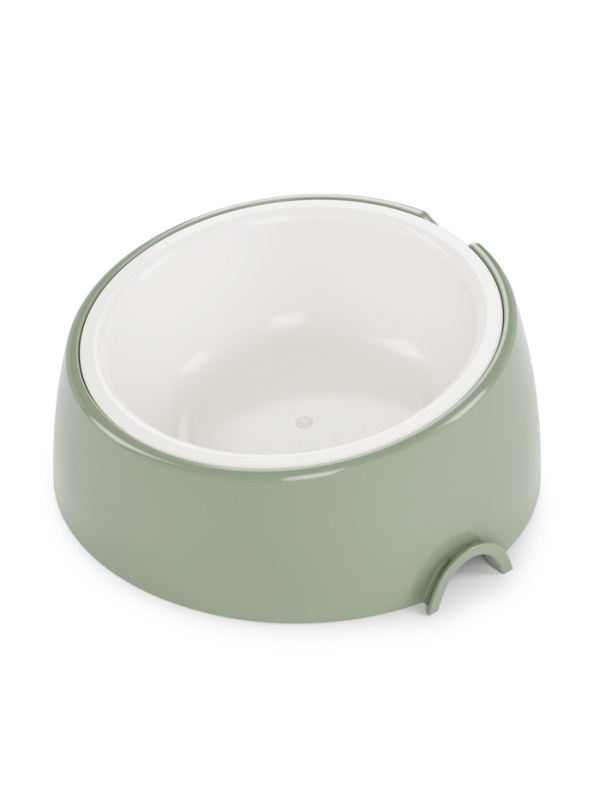 Лего-миска для животных с наклоном "Юта" 0,3л бело- фисташковый
