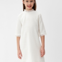 Платье нарядное детское MINAKU: PartyDress, цвет белый, рост 134 см