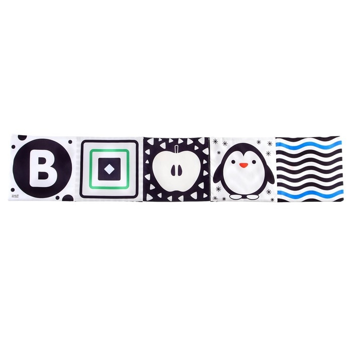 Мягкая книжка-бортик на кроватку по методике Г. Домана &laquo;Малыши&raquo;, с шуршалкой