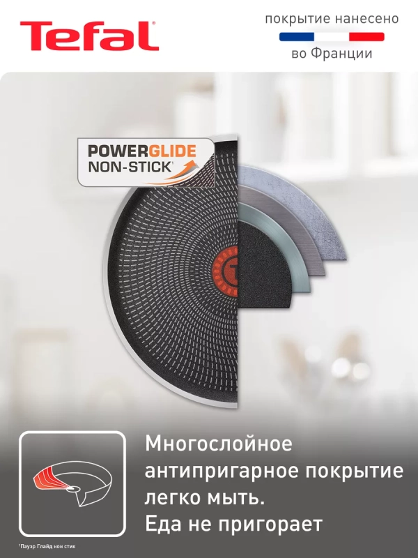 Набор посуды Ingenio Red 5 04175810, со съемной ручкой