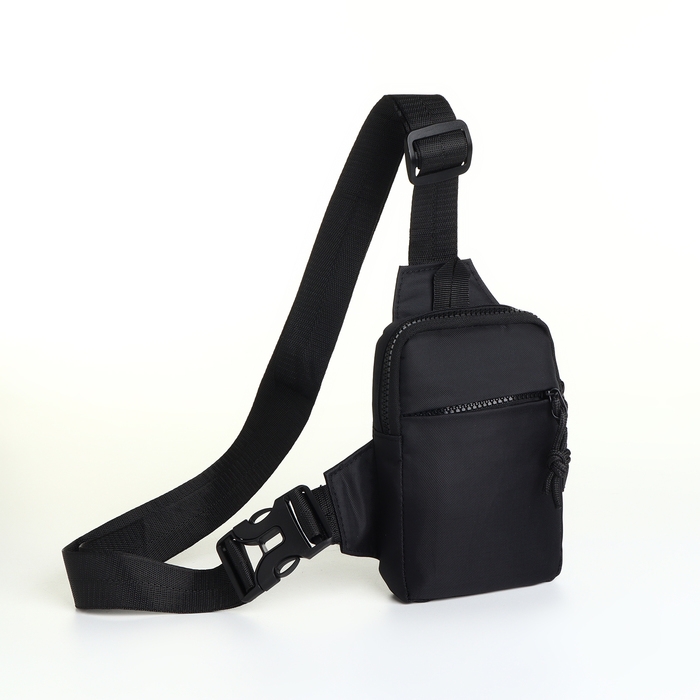 Сумка-слинг из текстиля, цвет чёрный Сумка-слинг из текстиля, цвет чёрный