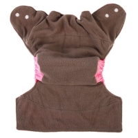 Многоразовый подгузник, 3-15 кг, угольно-бамбуковая ткань, цвет розовый, Крошка Я