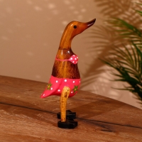 Сувенир "Утка в купальнике " дерево 25 см Сувенир "Утка в купальнике " дерево 25 см