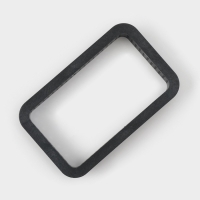 Формы для выпечки перфорированные Доляна &laquo;Прямоугольник&raquo;, набор 6 шт, пластик, 10&times;5,5&times;2 см, чёрные