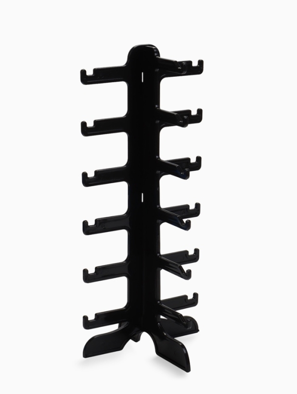 Подставка под очки 6 мест, 16&times;14,5&times;35,5, оргстекло, цвет чёрный