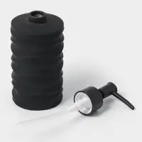 Дозатор для жидкого мыла "Волны", цвет черный