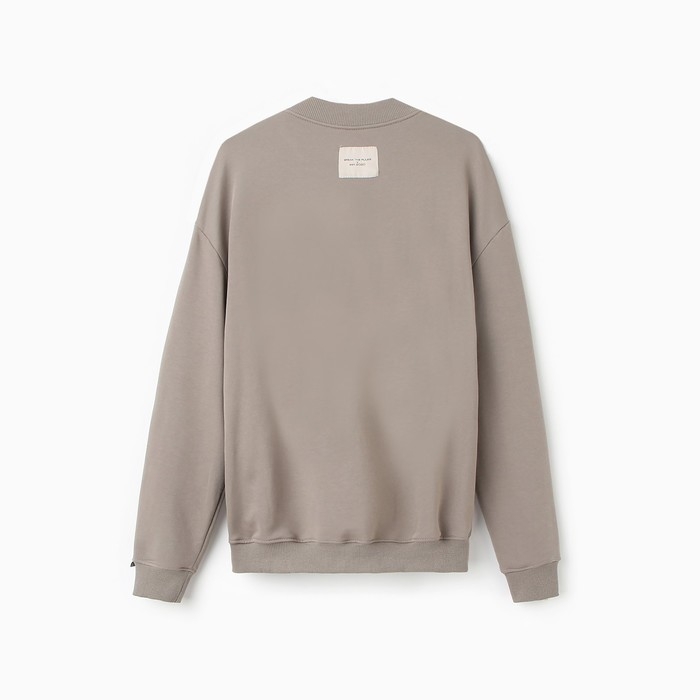 Толстовка мужская (бомбер) MIST Men's casual размер 54, серо-бежевый Толстовка мужская (бомбер) MIST Men's casual размер 54, серо-бежевый