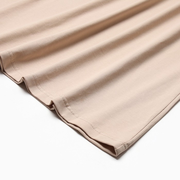 Платье женское трикотажное MINAKU: Basic line цвет бежевый, р-р 44 Платье женское трикотажное MINAKU: Basic line цвет бежевый, р-р 44