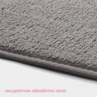 Коврик для дома Доляна &laquo;Софт&raquo;, 50&times;80 см, цвет серый