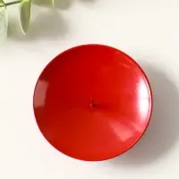 Подсвечник "Лотос" металл 7,5 см, красный