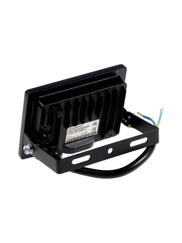Прожектор светодиодный VKL electric,  20 Вт, 2400 Лм, 6500К, IP65, 220V, черный, свеч. хол. бел. 109