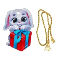 Ёлочная игрушка - подвеска деревянная &laquo;Новый год! &lrm;Зайка с подарком&raquo;