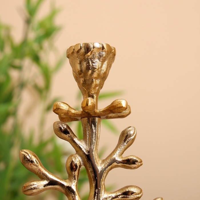 Подсвечник "Фьюри" алюминий 10х11,5х30 см