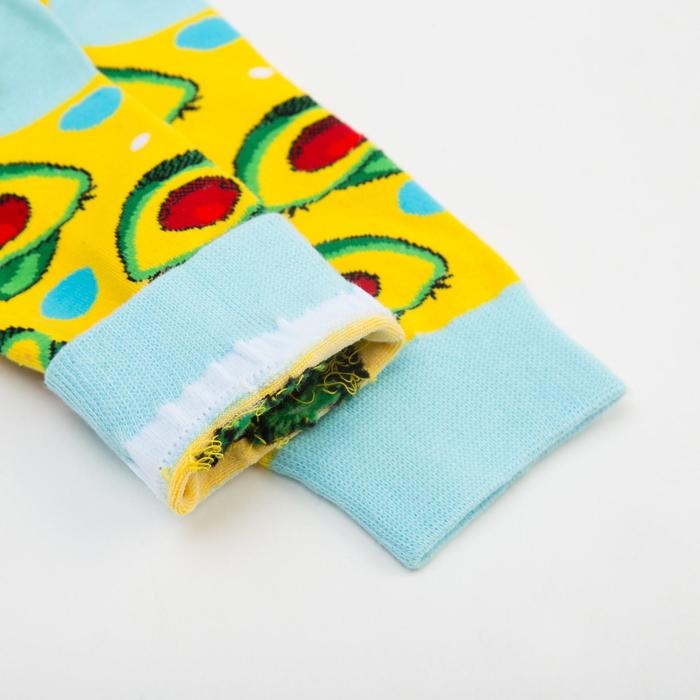 Носки MINAKU &laquo;Авокадо&raquo;, размер 36-39 (23-25 см)