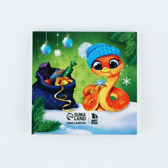 Подарочный набор новогодний, блокнот-раскраска и восковые мелки &laquo;Верь в мечту! Символ года&raquo;