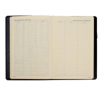 Ежедневник полудатированный А5, 208 листов Profy, рециклированная кожа, сменный блок, золотой срез, чёрный