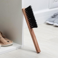 Щётка-смётка техническая, 29&times;2.5&times;1.6 см, трехрядная, 39 пучков, бук, синтетическое волокно чёрное