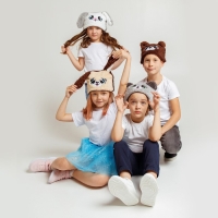 Карнавальная шапочка &laquo;Весёлые зверята: собачка&raquo;, р. 52&ndash;54