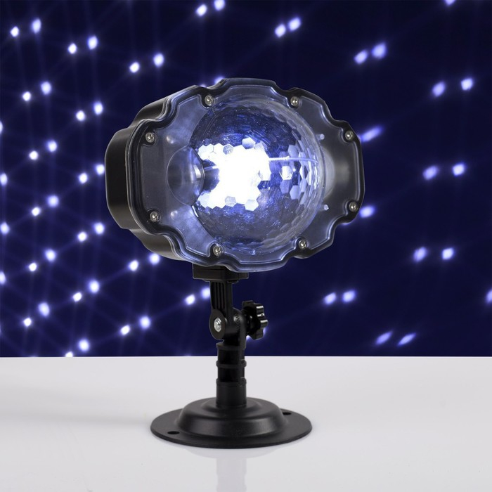 Световой прибор &laquo;Снежинки&raquo;, IP65, свечение белое, 12 В