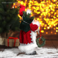 Дед Мороз "В красной шубке с новогодним венком" 16х30 см Дед Мороз "В красной шубке с новогодним венком" 16х30 см