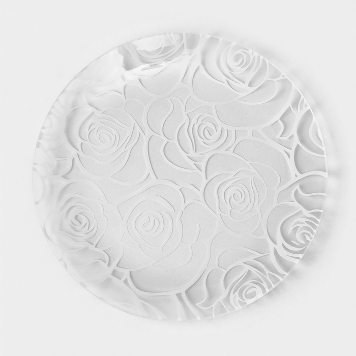 Набор стеклянных тарелок Доляна &laquo;Мишель&raquo;, 7 предметов, цвет белый