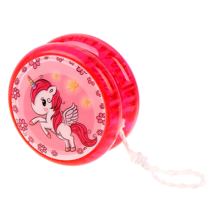 Йо-йо &laquo;Единорог&raquo; световой, цвета МИКС