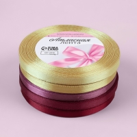 Набор атласных лент &laquo;Осенний&raquo;, 5 шт, размер 1 ленты: 6 мм &times; 23 &plusmn; 1 м